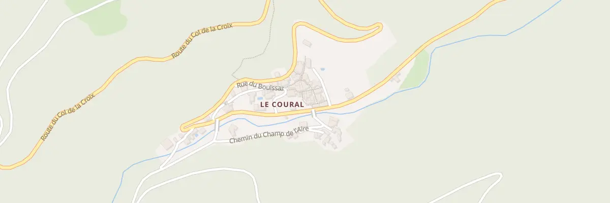 Plan du 5588 Le Coural à Avène