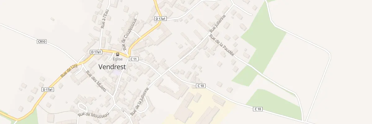 Plan du 9 Rue de la Julienne à Vendrest