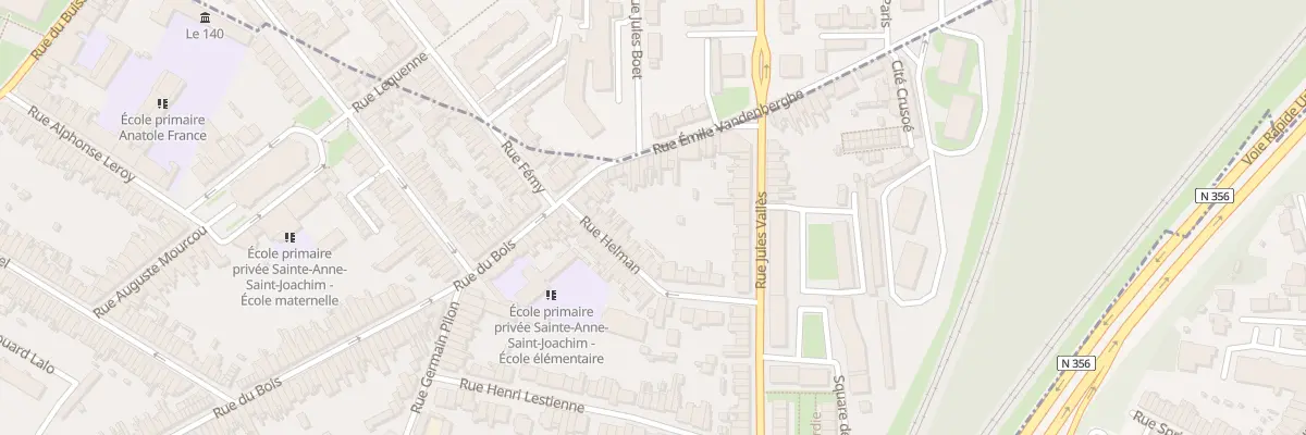 Plan du 24 Rue Emile Vandenbergh à Lille