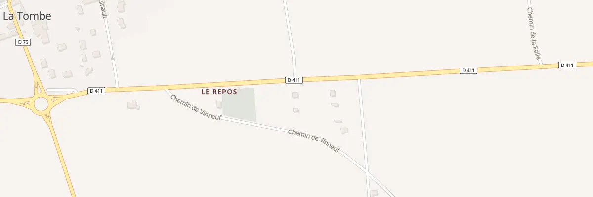 Plan du 15 Rte de Bray à La Tombe
