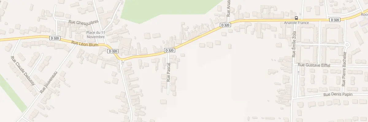 Plan du 161 Rue Anatole France à Roost-Warendin
