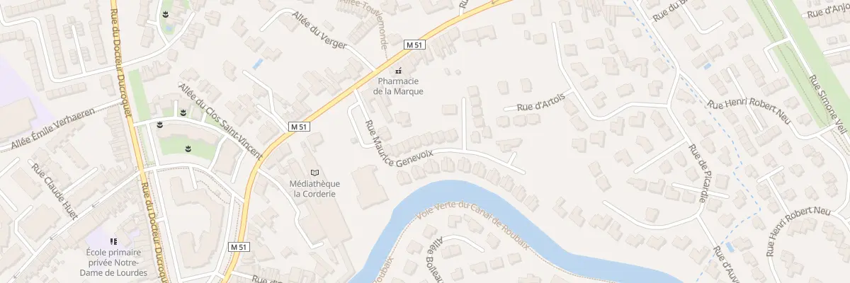 Plan du 21 Rue Maurice Genevoix à Marcq-en-Barœul