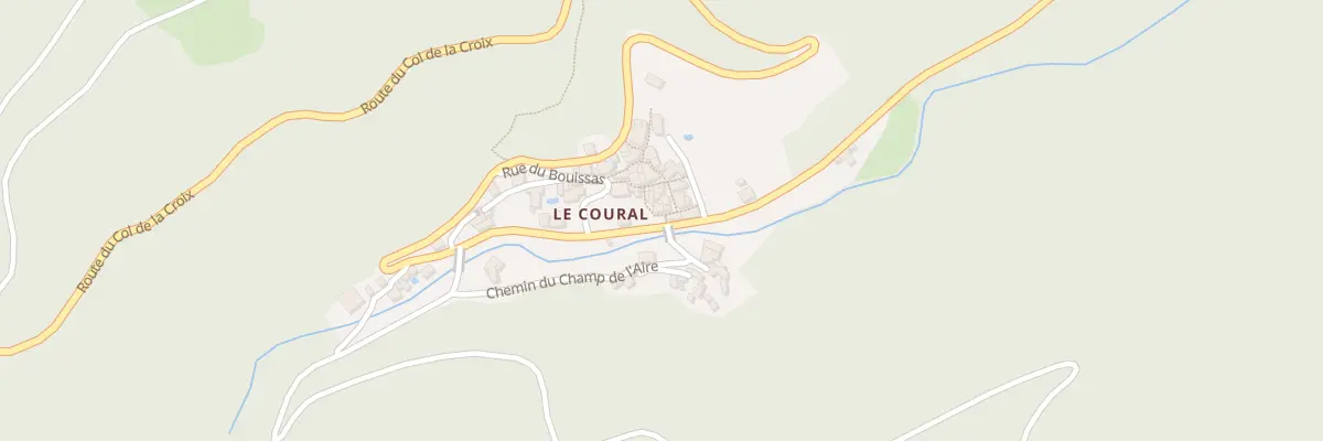 Plan du 5062 Le Coural à Avène