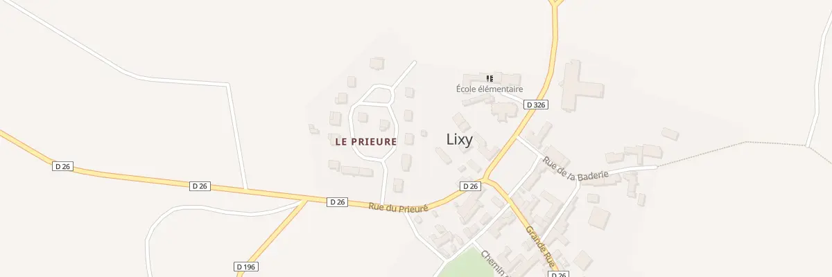 Plan du 12 Le Prieure à Lixy