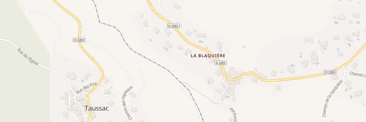 Plan du 13 Les Combarelles au Pradal