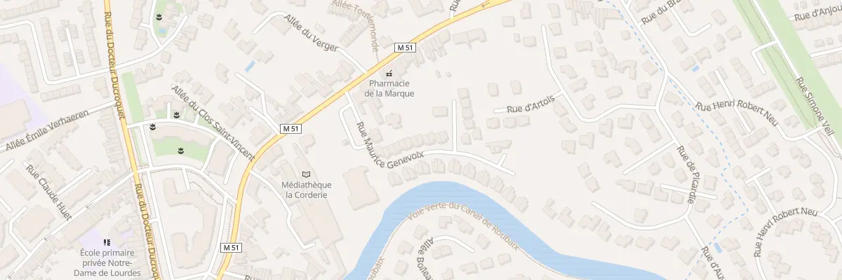 Plan du 23 Rue Maurice Genevoix à Marcq-en-Barœul