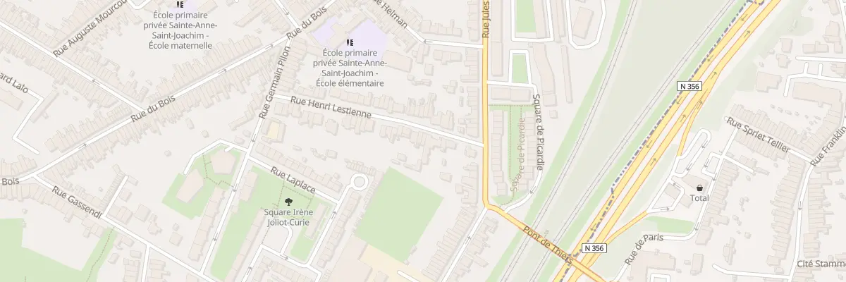 Plan du 11 Rue Henri Lestienne à Lille