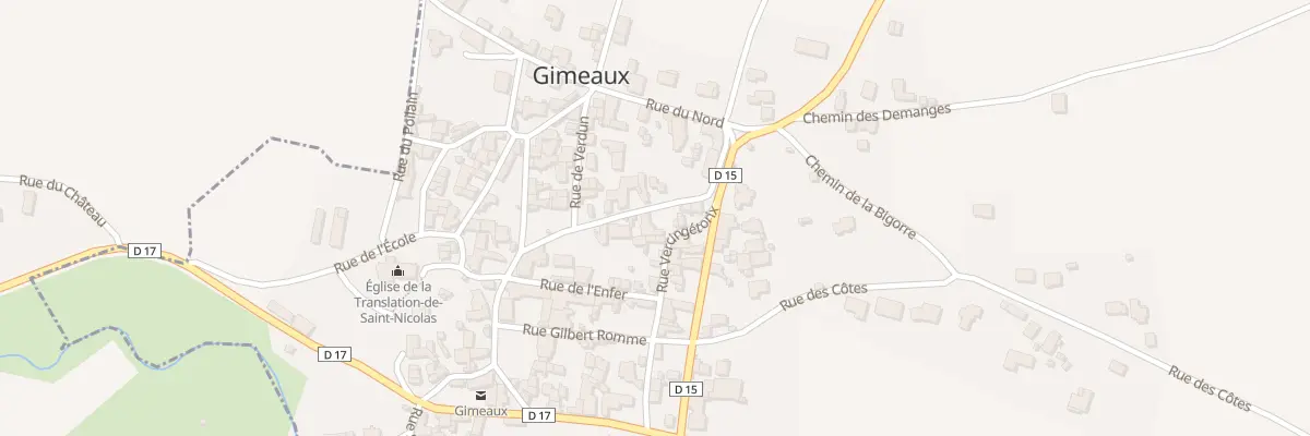 Plan du 6 Rue Verçingetorix à Gimeaux