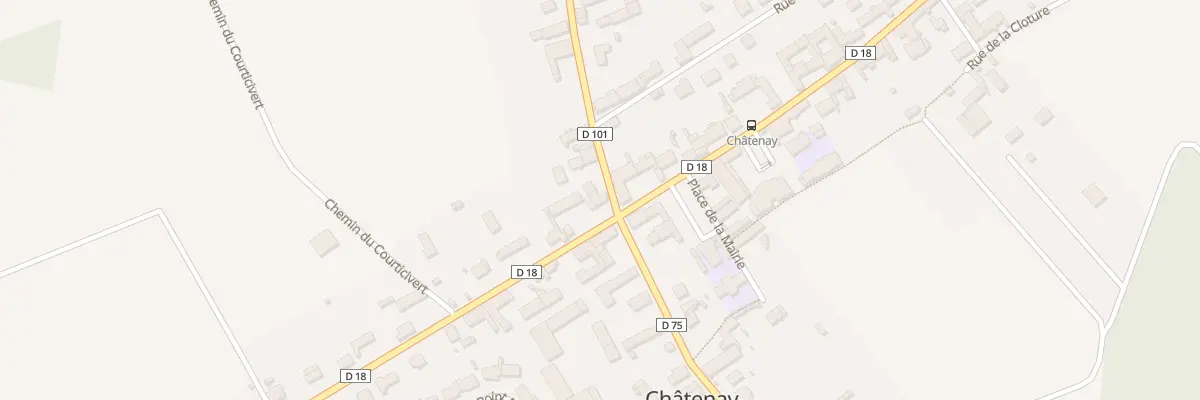 Plan du 2 Rte de Montereau à Châtenay-sur-Seine