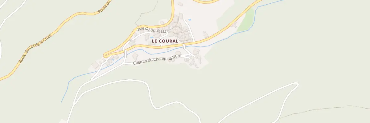 Plan du 5997 Le Coural à Avène