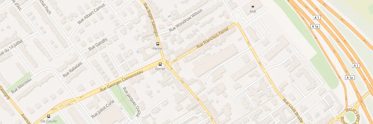 Plan du 2 Rue Francisco Ferrer à Ronchin