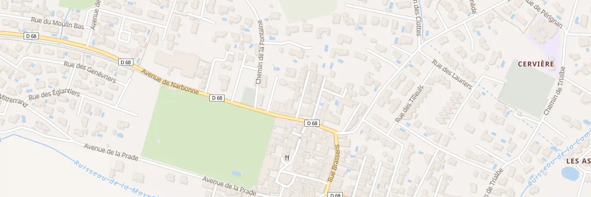 Plan du 2 Rue de Porte Belle à Armissan