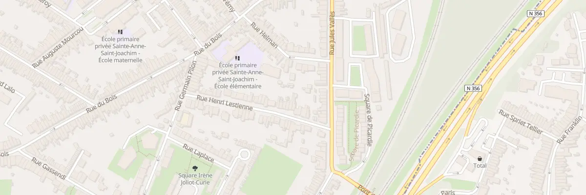Plan du 16 Rue Henri Lestienne à Lille