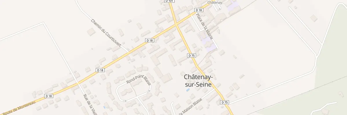 Plan du 4T Rue de la Gare à Châtenay-sur-Seine
