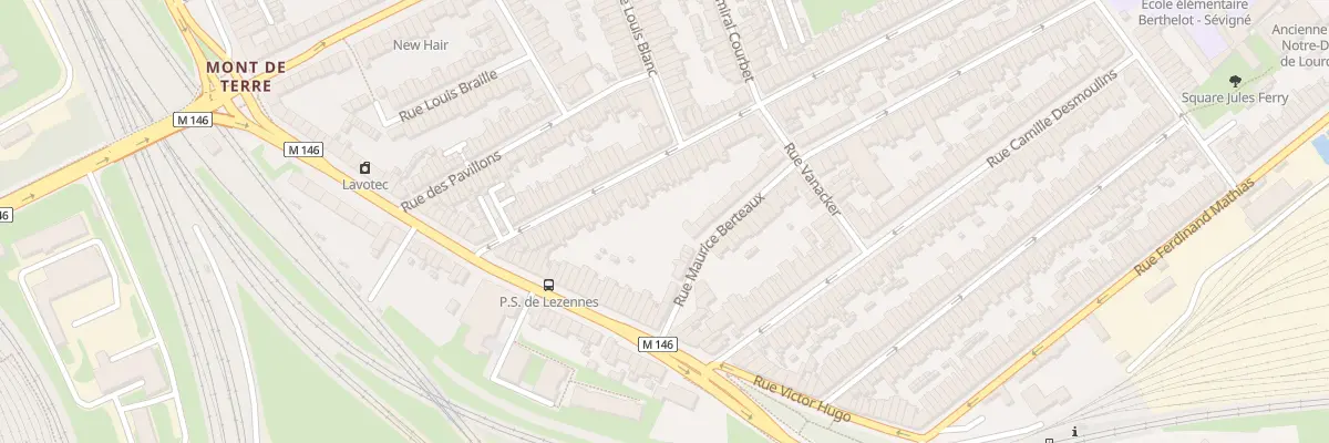 Plan du 38 Rue J J Rousseau Hellemmes à Lille