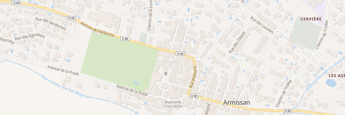 Plan du 8 Rue Jean Jaures à Armissan