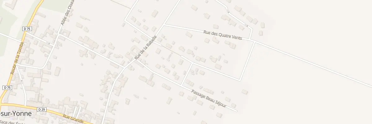 Plan du 7 Rue Beauséjour à Misy-sur-Yonne