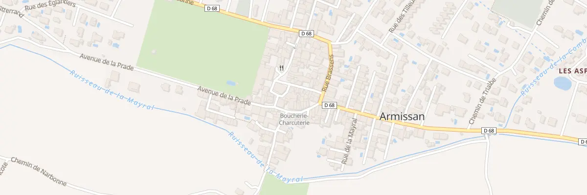 Plan du 2 Rue du Mail à Armissan