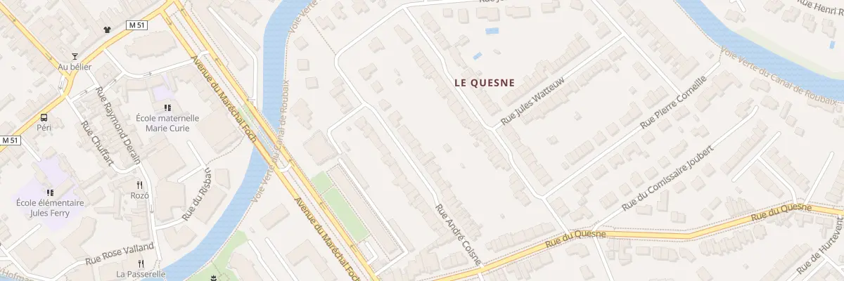 Plan du 34 Rue André Coisne à Marcq-en-Barœul