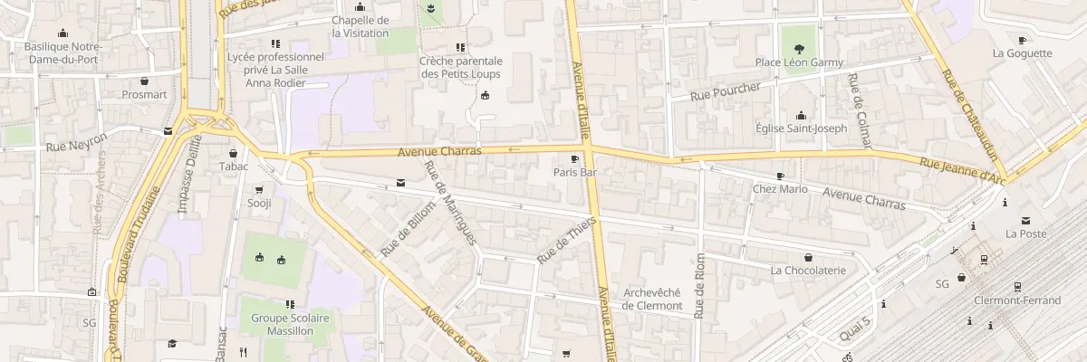 Plan du 25 Av Albert et Elisabeth à Clermont-Ferrand