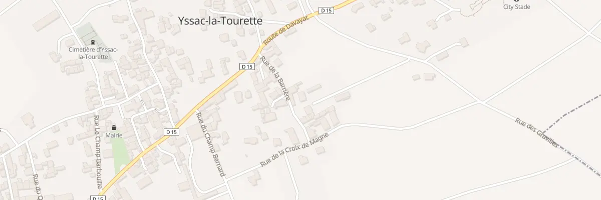 Plan du 5 Rue de la Barriere à Yssac-la-Tourette