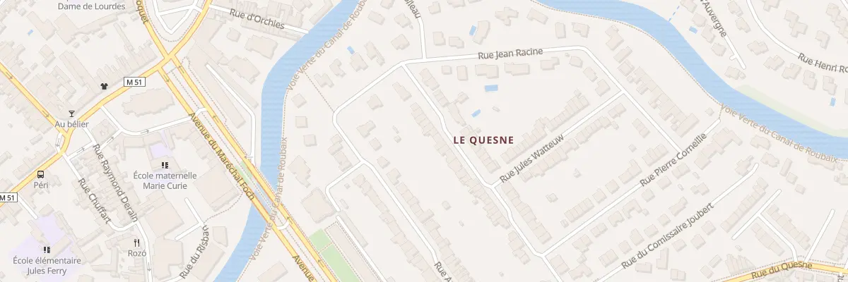 Plan du 43 Rue de la Cense à l’Eau à Marcq-en-Barœul