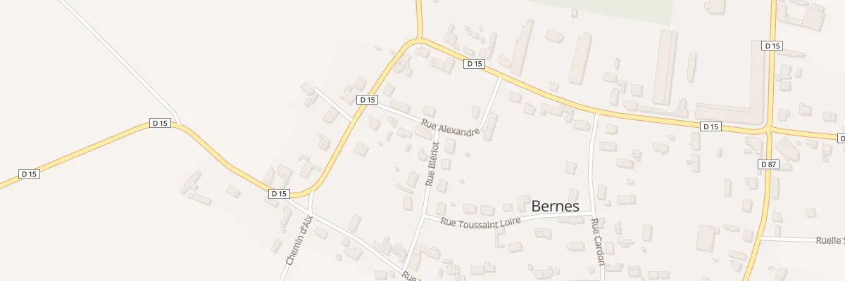 Plan du 11 Rue Alexandre à Bernes