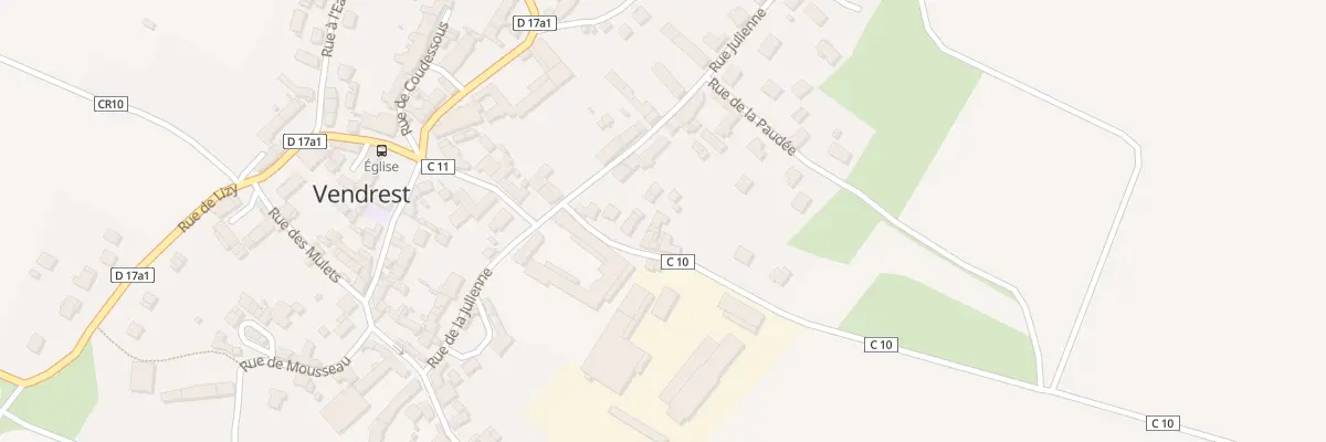 Plan du 1B Rue des Fossettes à Vendrest