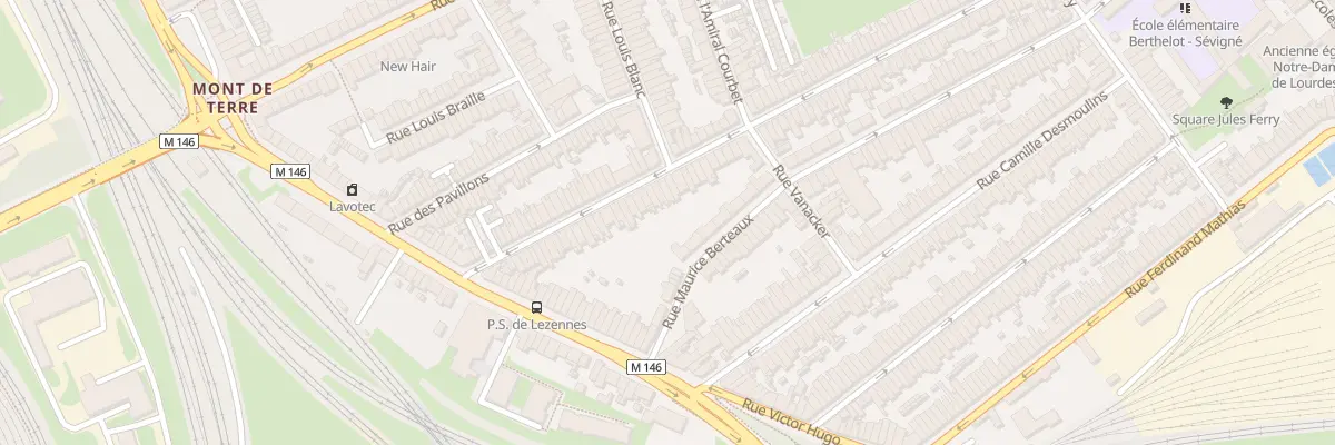 Plan du 44 Rue J J Rousseau Hellemmes à Lille