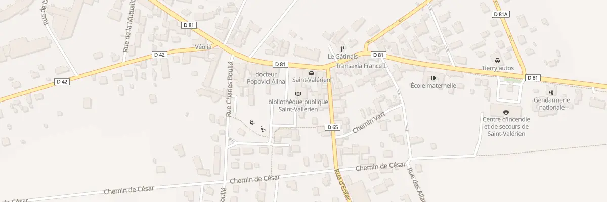 Plan du 1 Pl de la Paix à Saint-Valérien