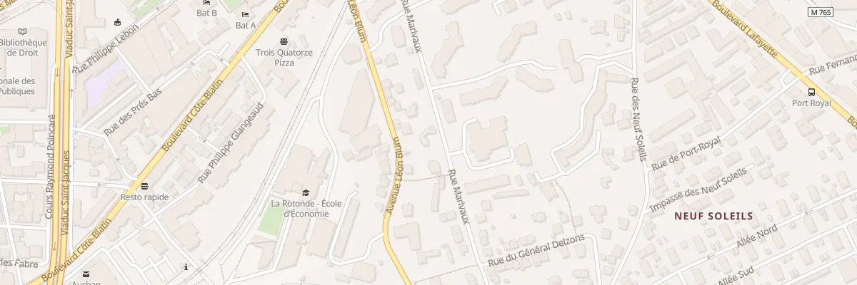 Plan du 36 Rue Marivaux à Clermont-Ferrand