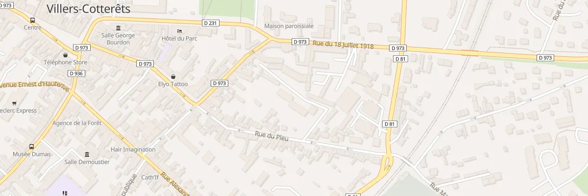 Plan du 35 Rue du Pleu à Villers-Cotterêts
