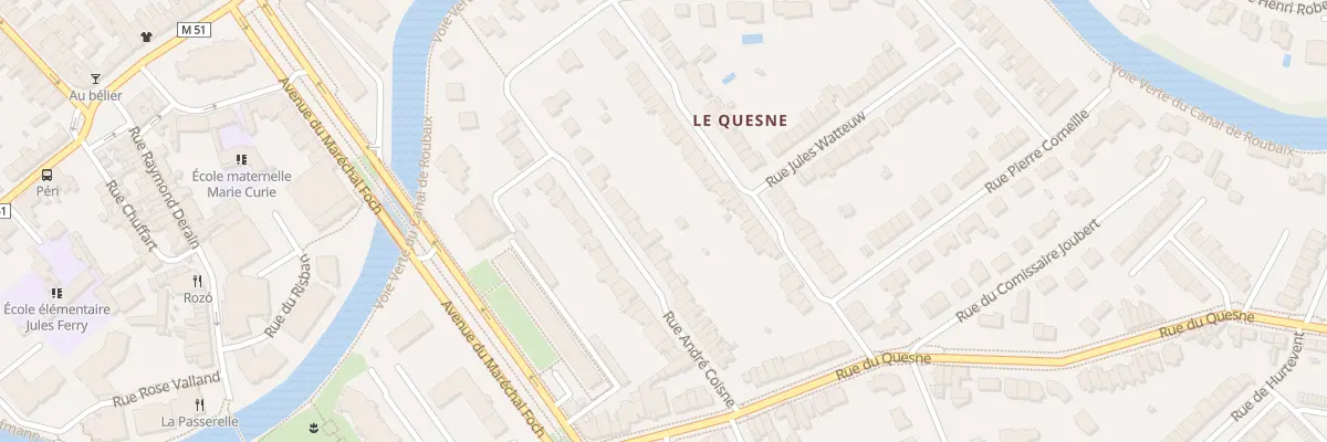 Plan du 30 Rue André Coisne à Marcq-en-Barœul