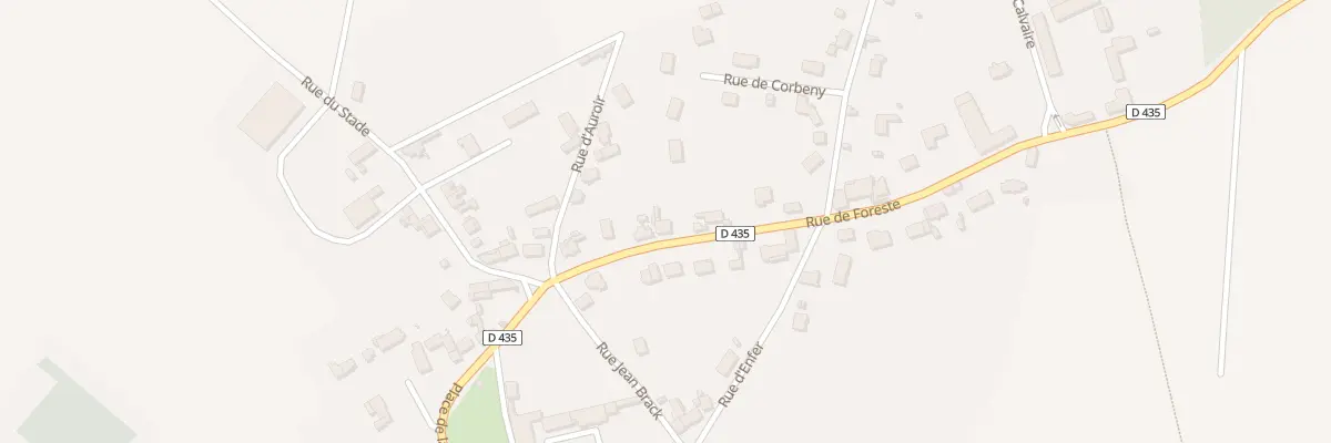 Plan du 5 Rue de Foreste à Villers-Saint-Christophe