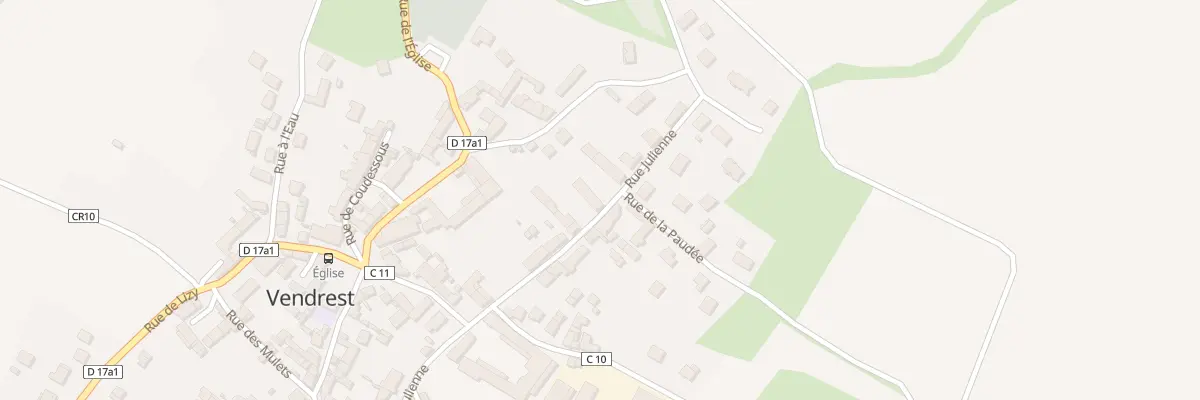Plan du 20 Rue Julienne à Vendrest