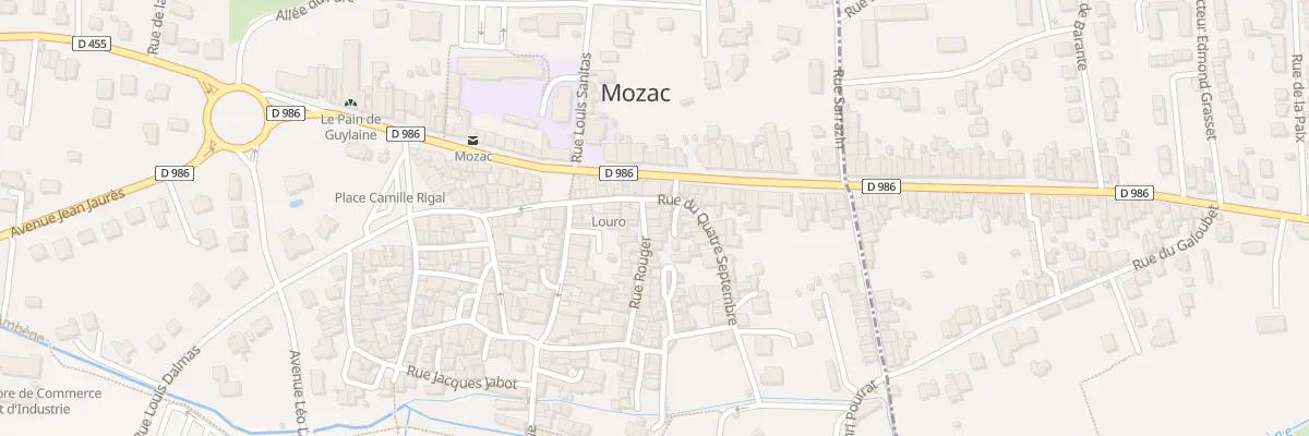 Plan du 1 Rue Rouger à Mozac