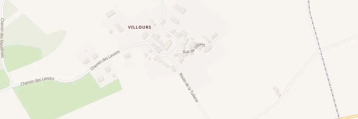 Plan du 157 Villours à Bitry