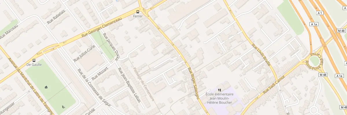 Plan du 107 Rue Roger Salengro à Ronchin