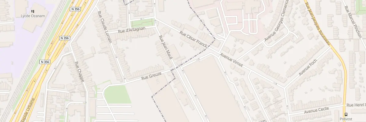 Plan du 21 Rue Jean Macé à Lille