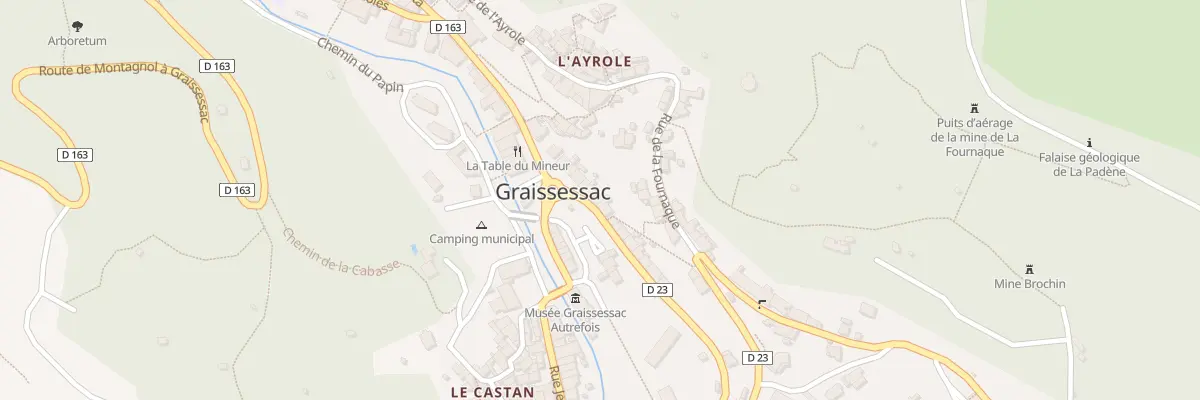 Plan du 3 Rue Sainte-Barbe à Graissessac