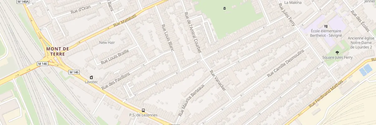 Plan du 63 Rue J J Rousseau Hellemmes à Lille