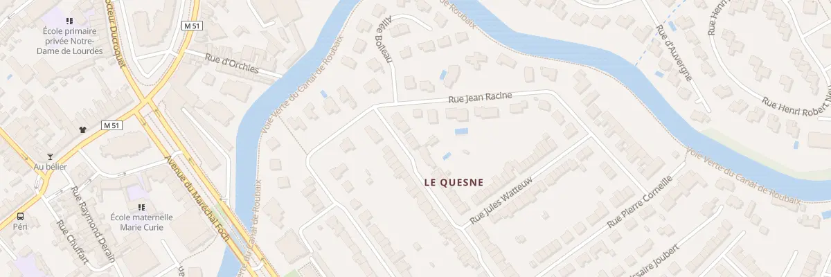 Plan du 42 Rue de la Cense à l’Eau à Marcq-en-Barœul