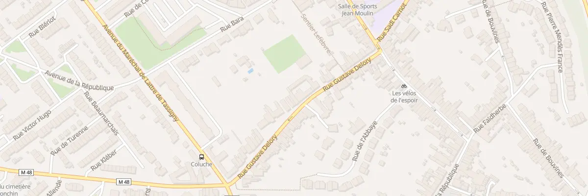 Plan du 28 Rue Gustave Delory à Ronchin