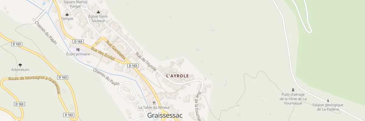 Plan du 11 Rue de l’Ayrole Haute à Graissessac