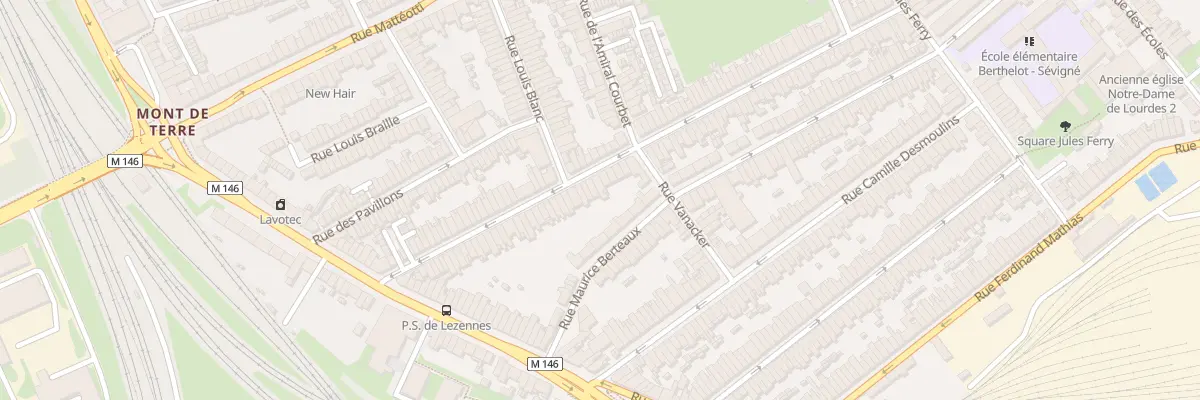 Plan du 58 Rue J J Rousseau Hellemmes à Lille
