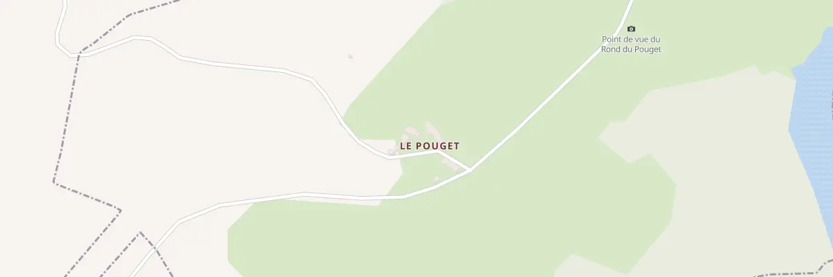 Plan du 1 Le Pouget à Fridefont