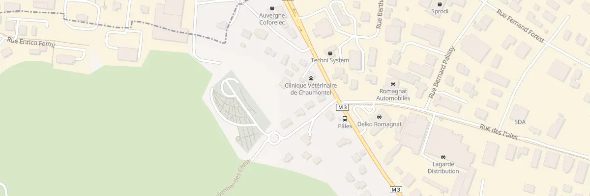 Plan du 105B Av Jean Jaurès à Romagnat