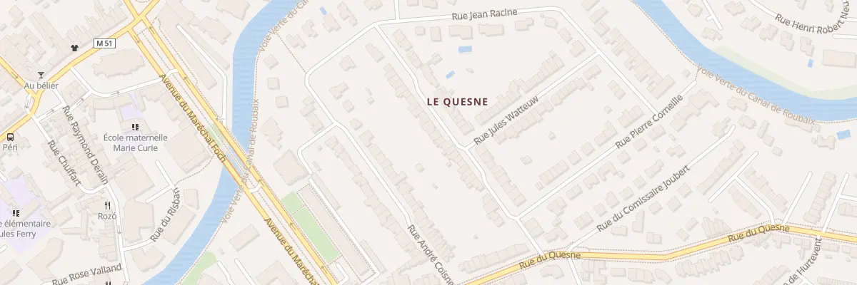 Plan du 33 Rue de la Cense à l’Eau à Marcq-en-Barœul