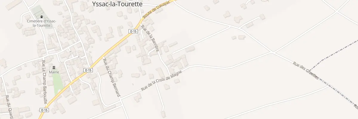 Plan du 9 Rue de la Barriere à Yssac-la-Tourette