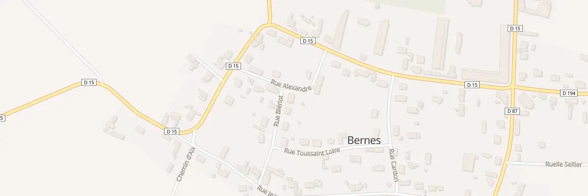Plan du 1 Rue Blériot à Bernes